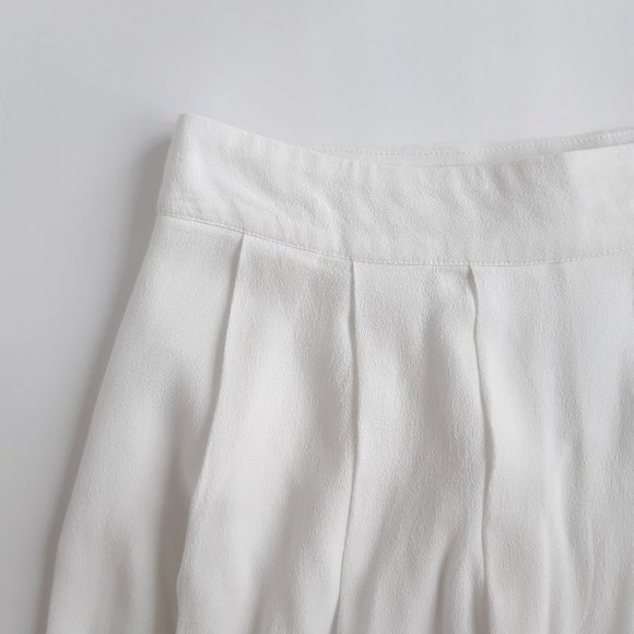 Pleated rayon skirt with lace detail S/P - Picture 3 of 9